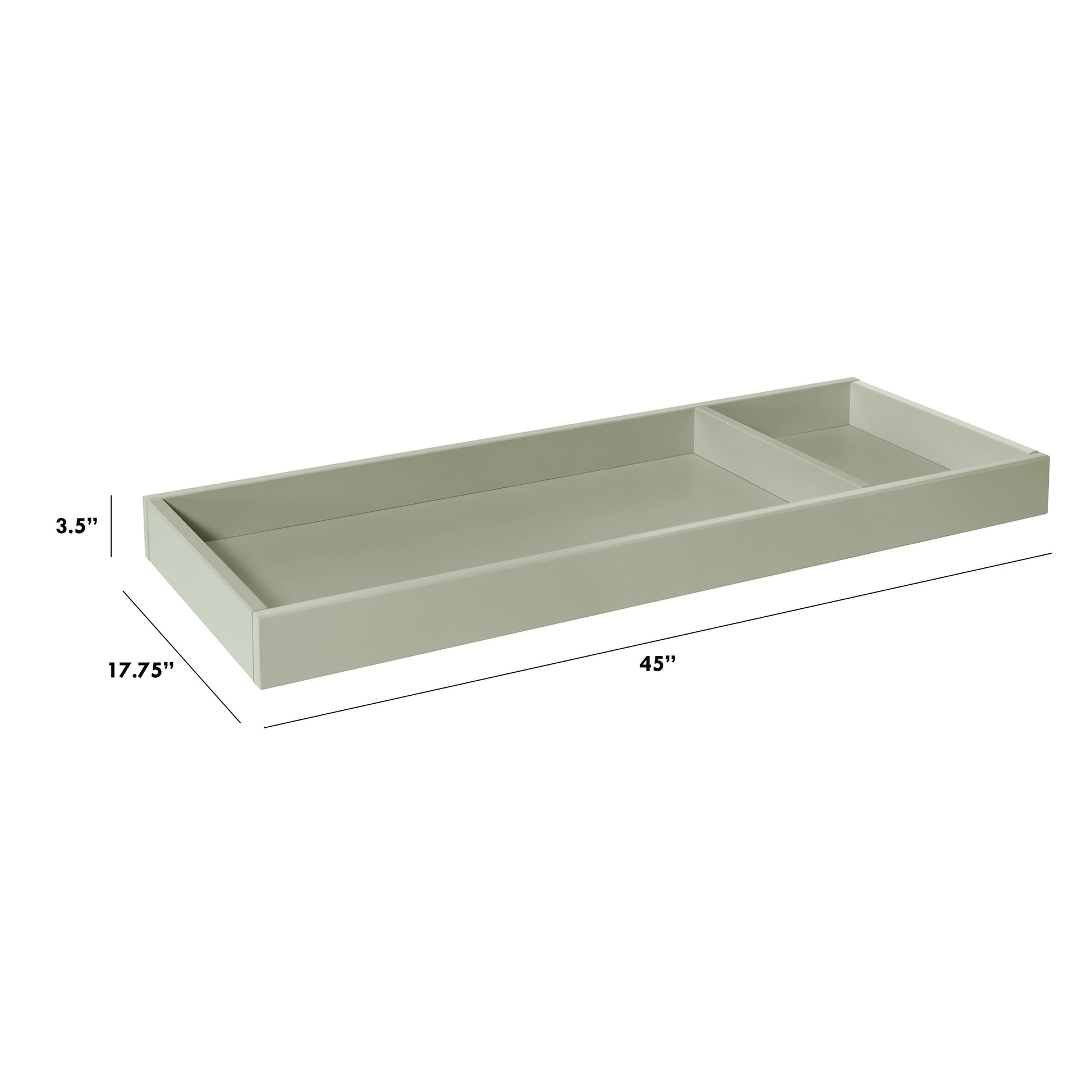 M0619FS,Universal Wide Removable Changing Tray in French Sage