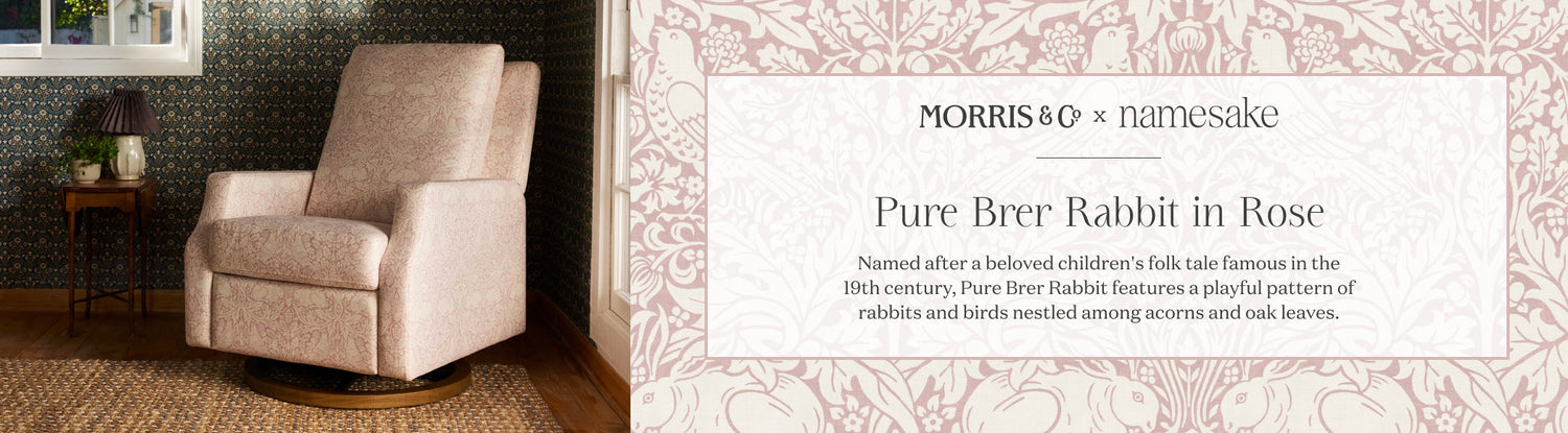 Morris & Co x Namesake Pure Brer Rabbit in Rose