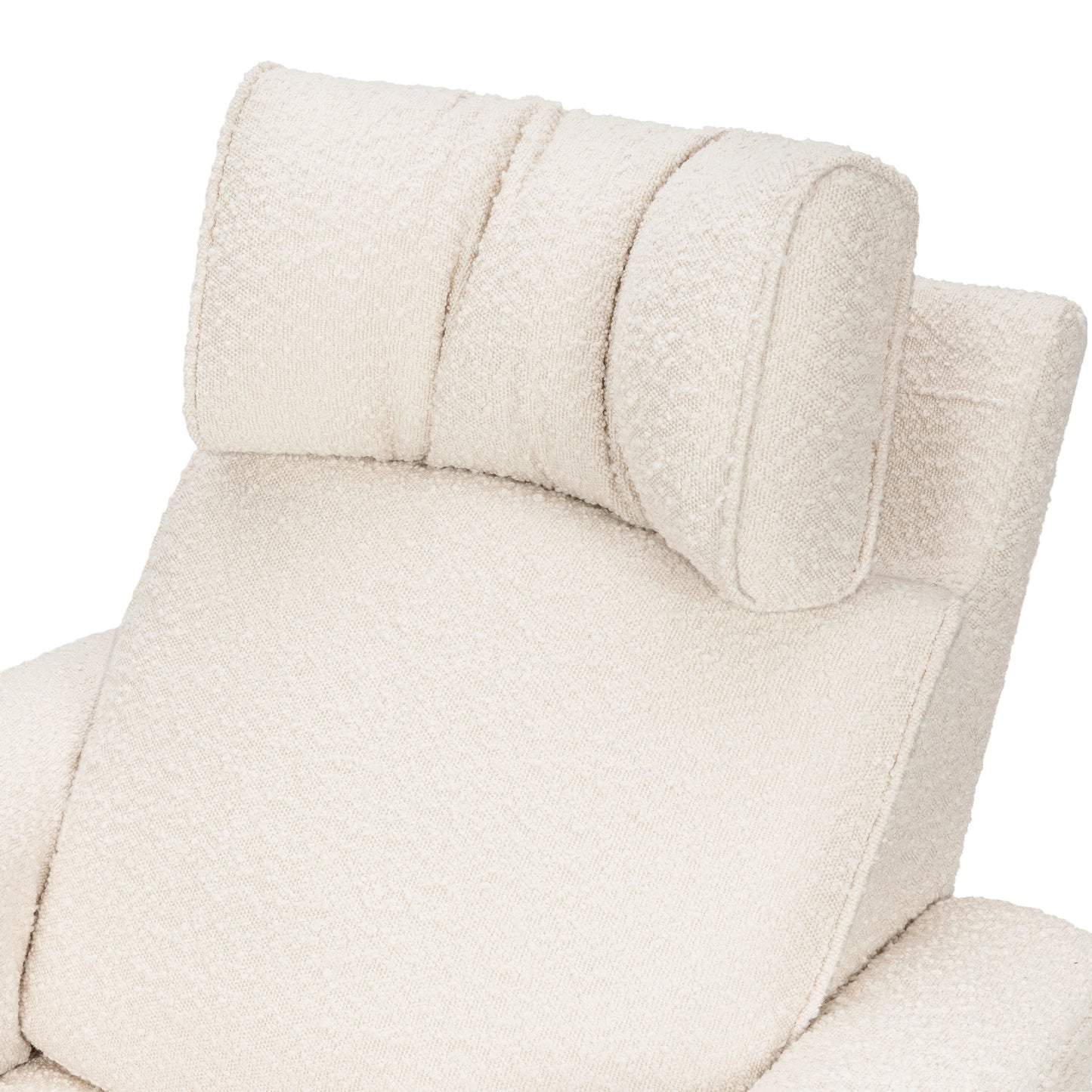 M17183PWB,Namesake,Willa Deluxe Power Glider Recliner w/Heat&Massage in Performance Ivory Boucle