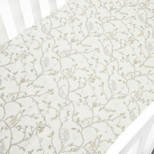 Gooslings Animal Parade Crib Sheet - Ivory
