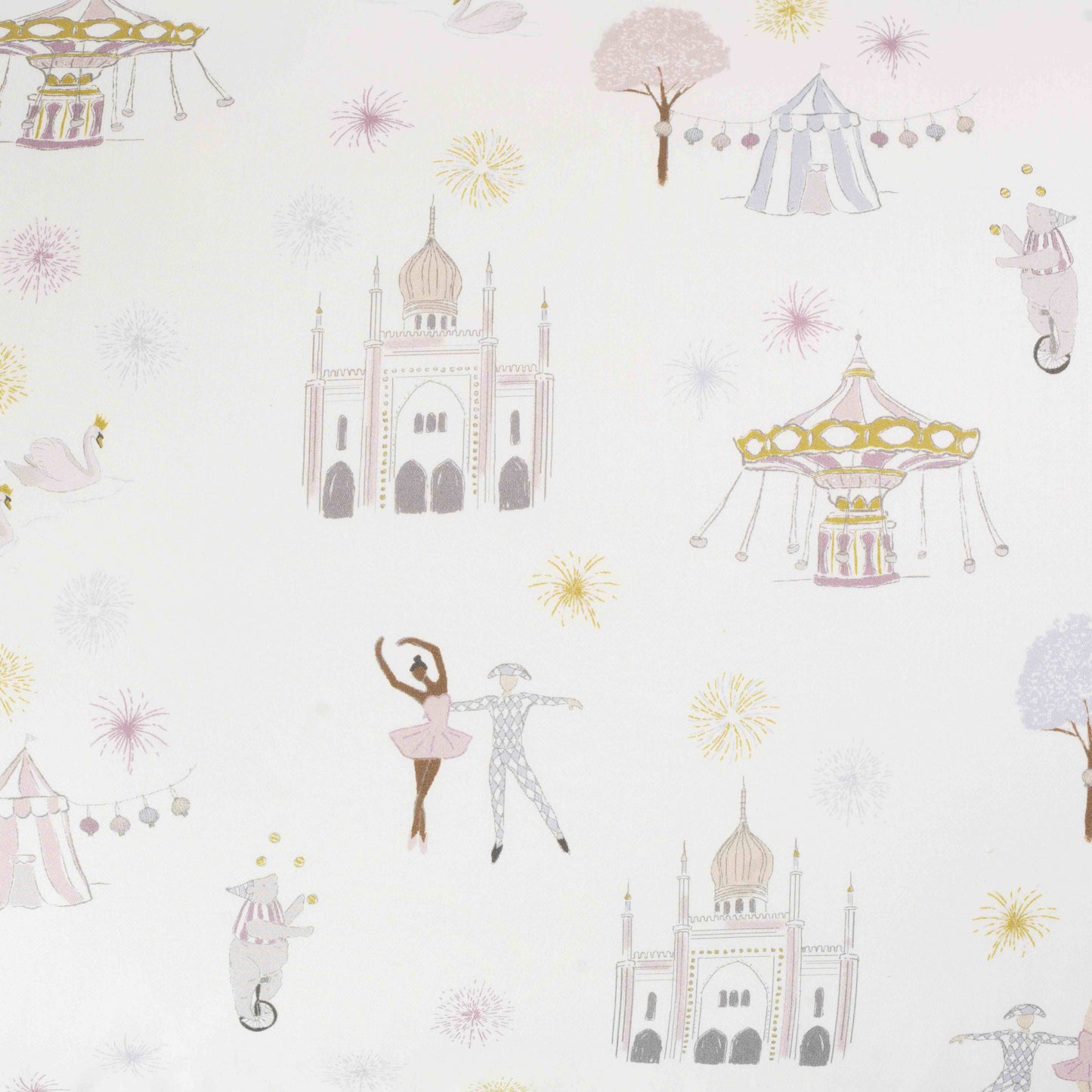 Gooslings Adventures in Wonderland Crib Sheet - Rose