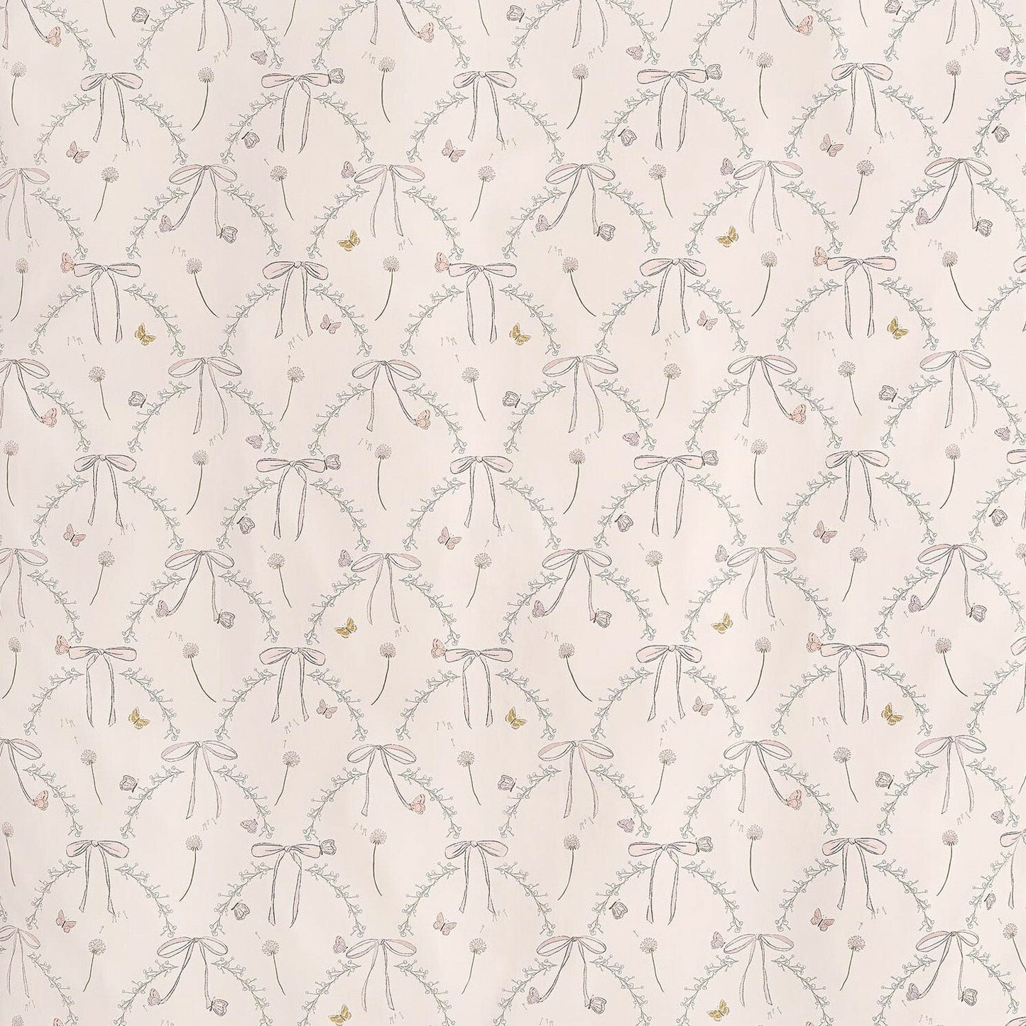 Gooslings Bows & Butterfly Kisses Crib Sheet - Pink