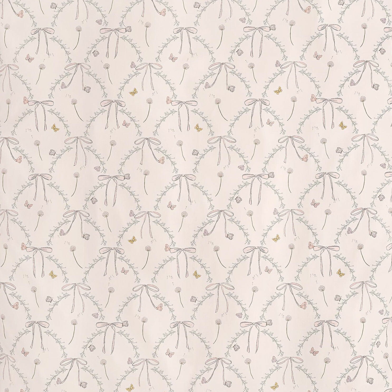 Gooslings Bows & Butterfly Kisses Crib Sheet - Pink