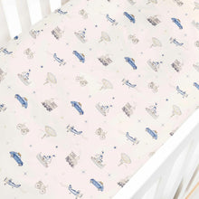 Gooslings Transit Treasures Crib Sheet - Blue