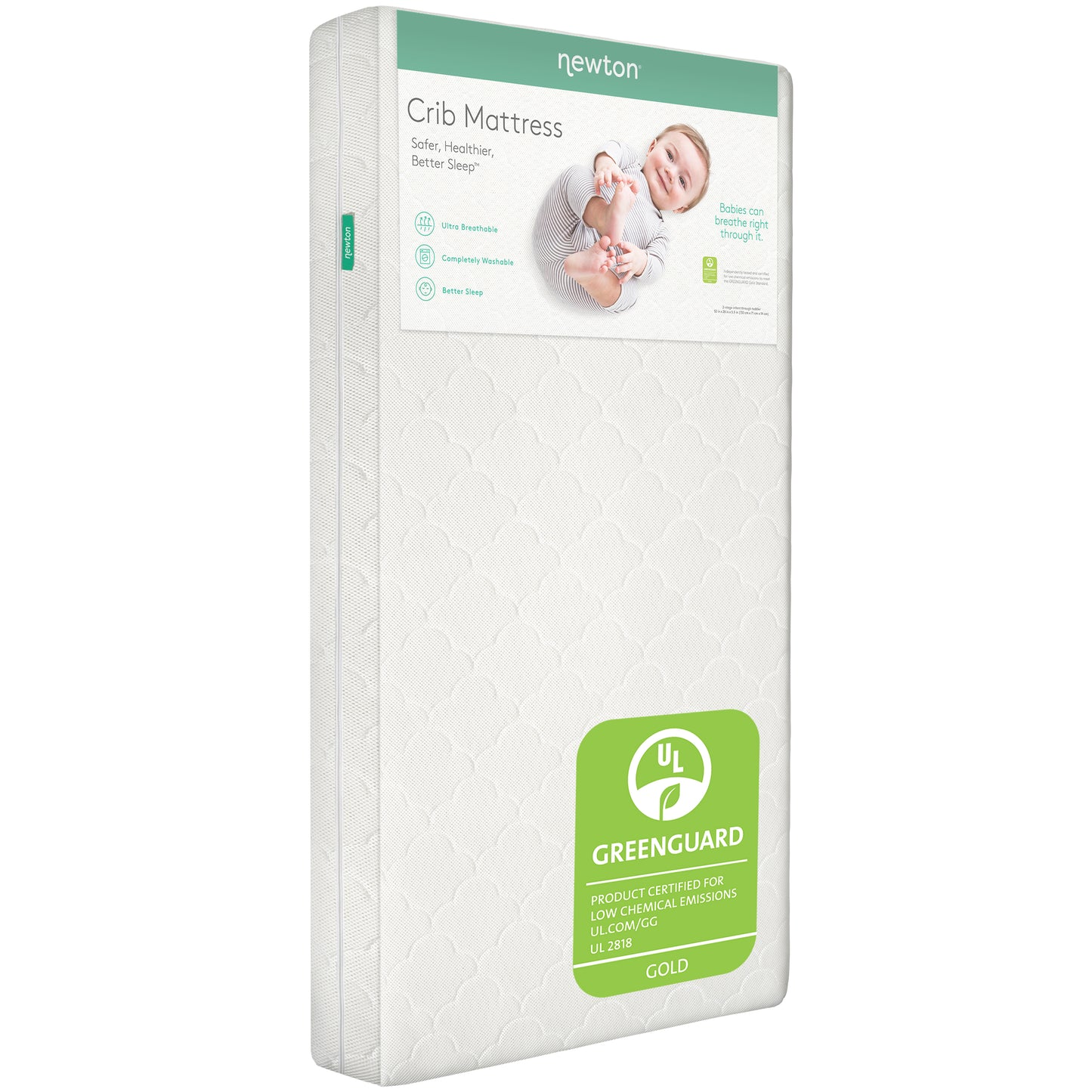 500-1000-WHT-ST, Newton 2-Stage Baby Crib Mattress | Final Sale