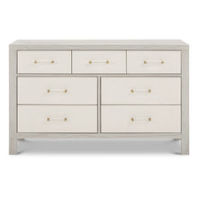 M24816WDFPEW,Namesake,Eloise 7-Drawer Assembled Dresser in White Driftwood and Performance Pearl Eco-Weave