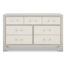 M24816WDFPEW,Namesake,Eloise 7-Drawer Assembled Dresser in White Driftwood and Performance Pearl Eco-Weave