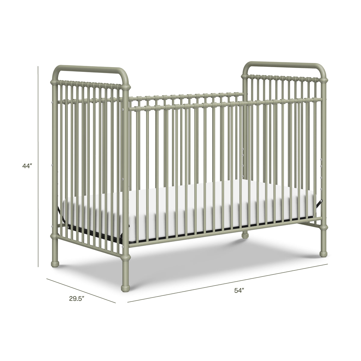 Abigail 3-in-1 Convertible Crib - dimensions
