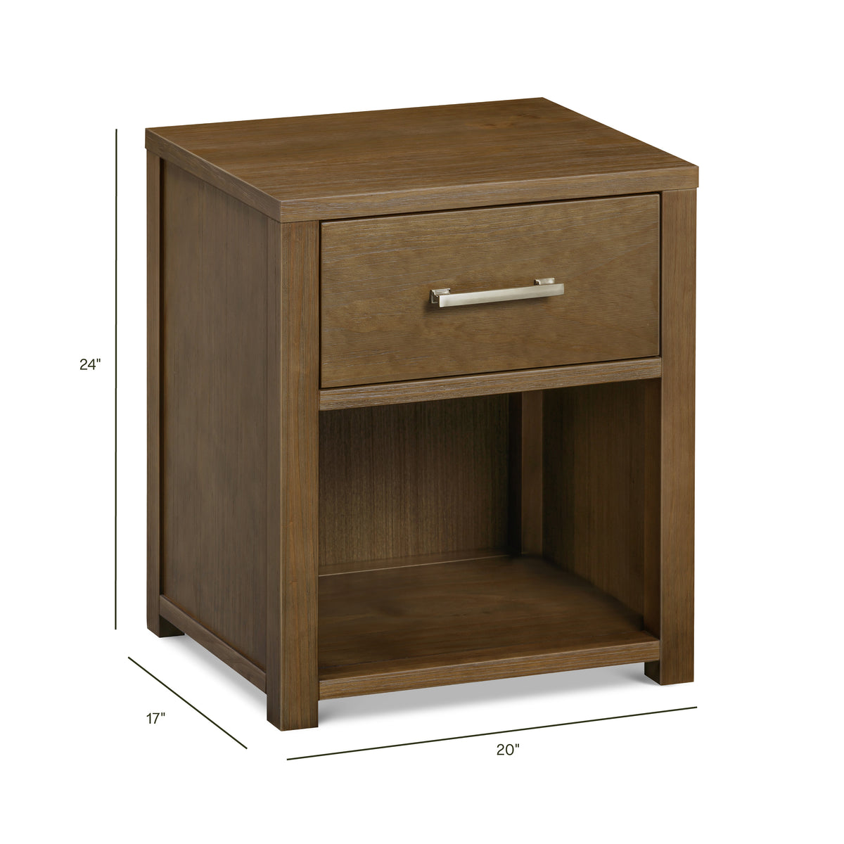 Hemsted Assembled Nightstand - dimensions