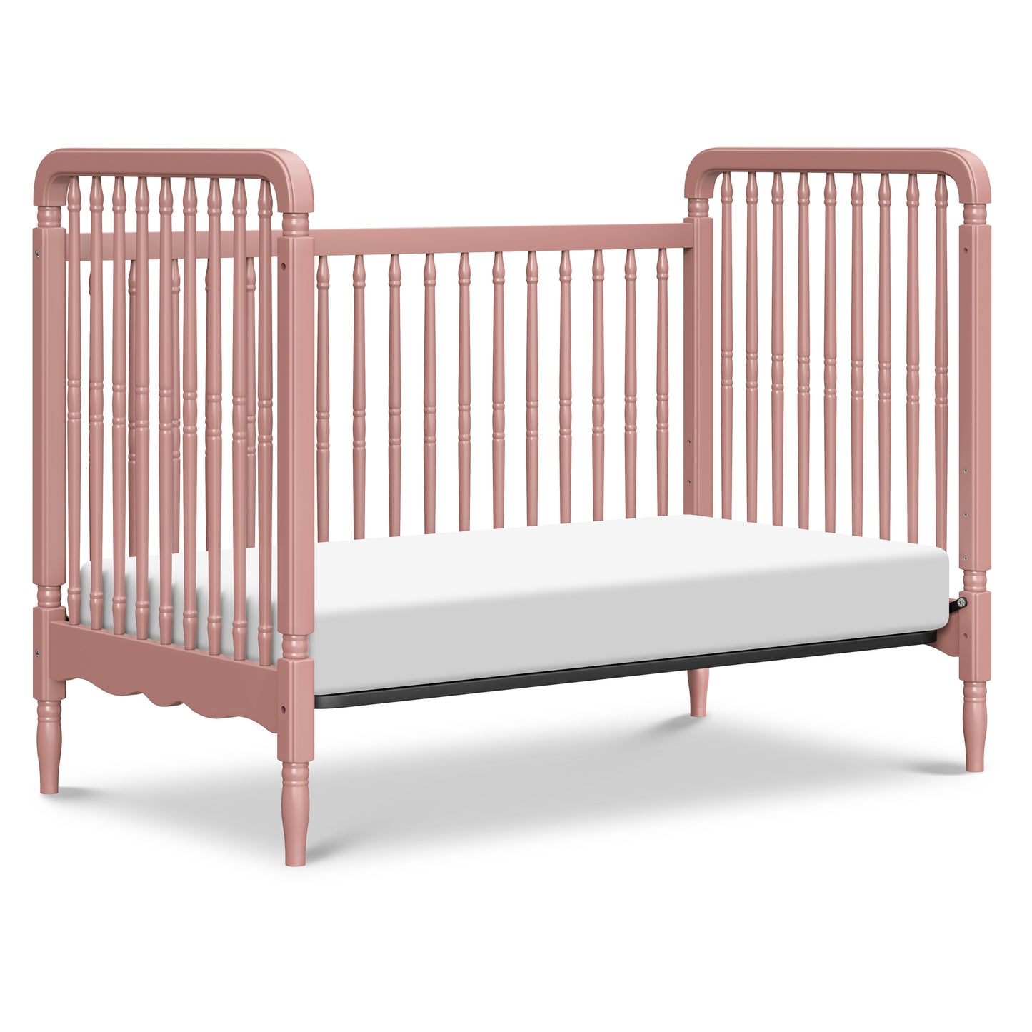 M7101DTR,Namesake,Liberty 3-in-1 Convertible Spindle Crib w/Toddler Bed Conversion Kit in Dusty Rose