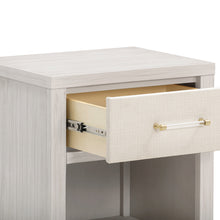 M24860WDFPEW,Namesake,Eloise Nightstand  Assembled in White Driftwood and Performance Pearl Eco-Weave