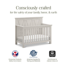 B14501WDF,Monogram by Namesake,Emory Farmhouse 4-in-1 Convertible Crib in White Driftwood