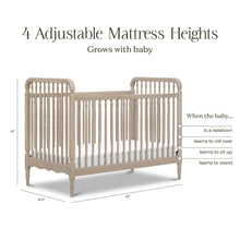 M7101WP,Namesake,Liberty 3-in-1 Convertible Spindle Crib w/Toddler Bed Conversion Kit in Washed Pine