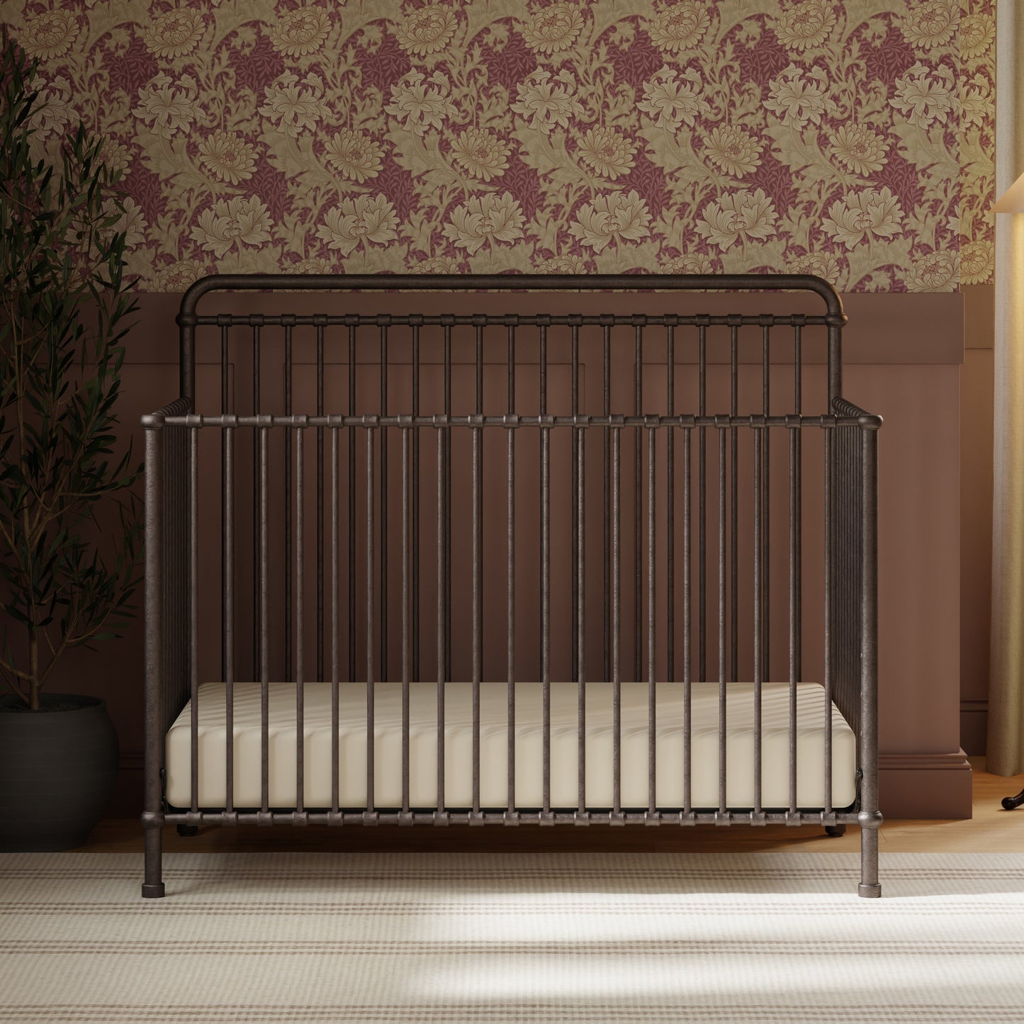 B15301UR,Namesake,Winston 4-in-1 Convertible Crib in Vintage Iron