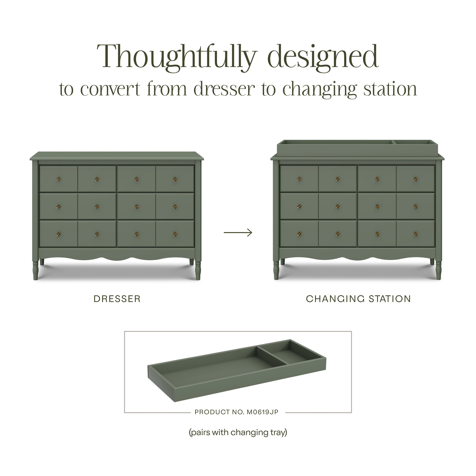 M7116JP,Namesake,Liberty 6-Drawer Assembled Dresser in Juniper