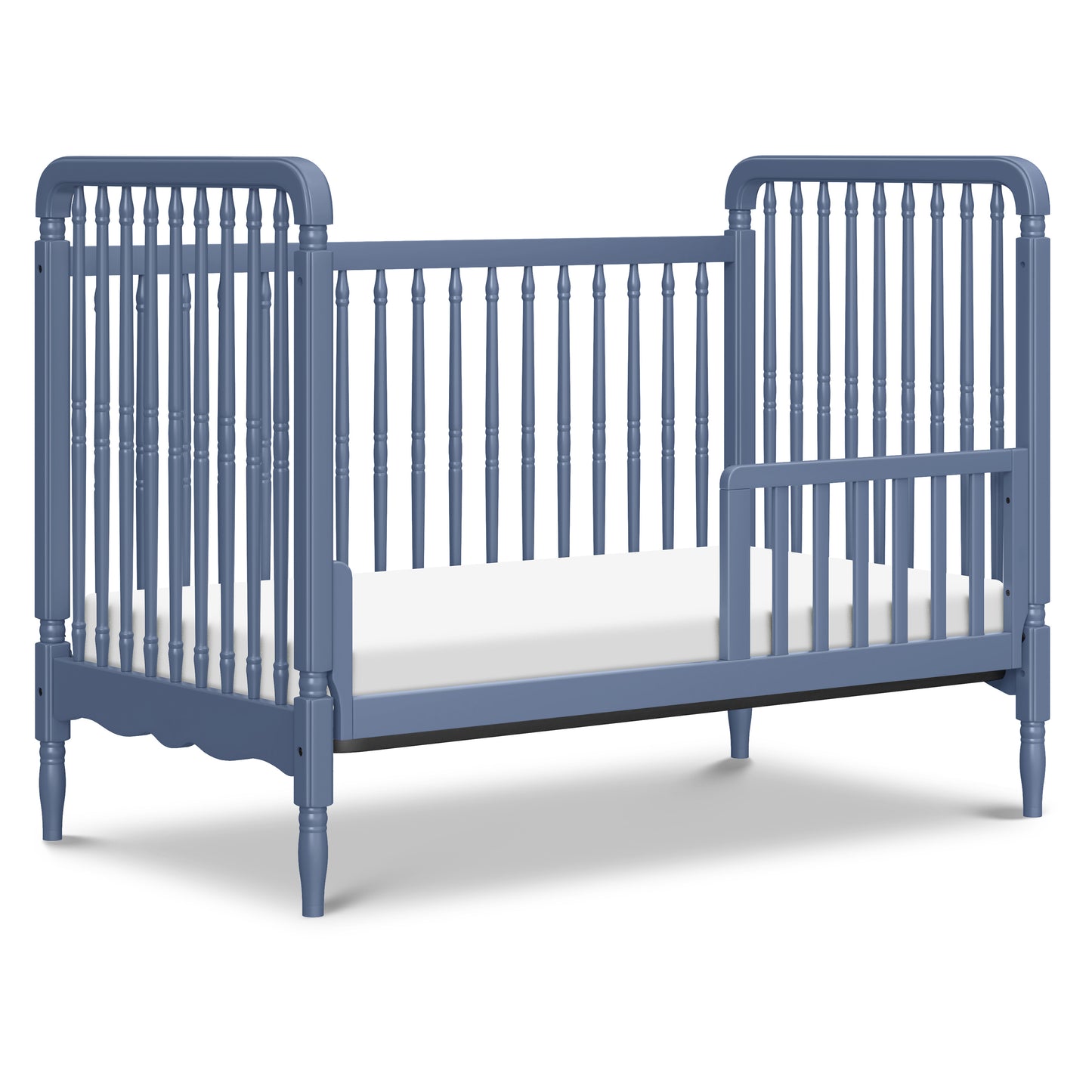 M7101CVB,Namesake,Liberty 3-in-1 Convertible Spindle Crib w/Toddler Bed Conversion Kit in Cove Blue