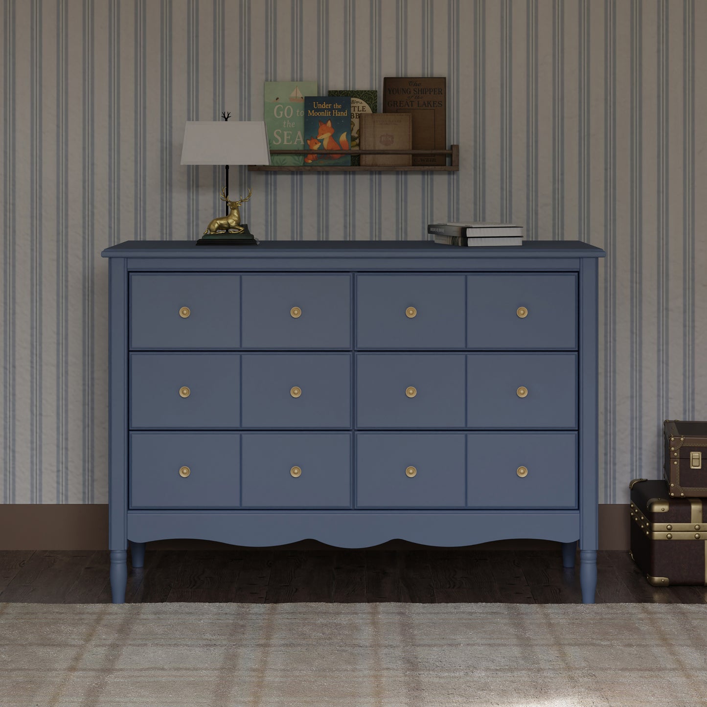 M7116CVB,Namesake,Liberty 6-Drawer Assembled Dresser in Cove Blue