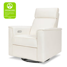 B17186YC,Monogram by Namesake,Willa Plus Power Glider Recliner w/ Power Headrest in Ivory Corduroy