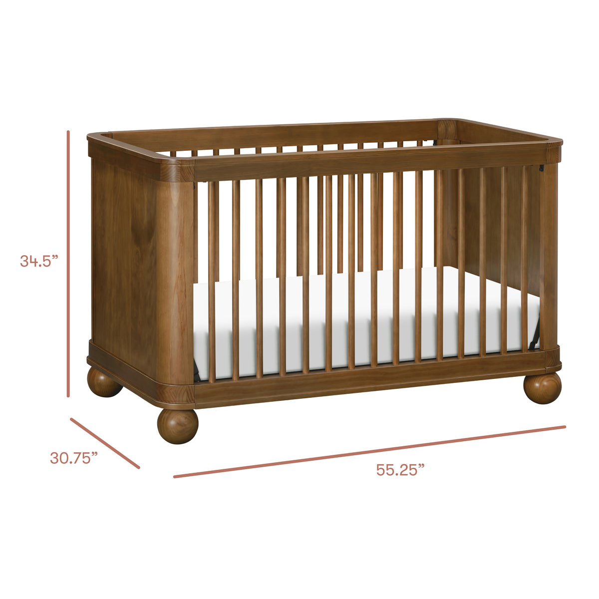 Crosby 3-in-1 Convertible Crib - dimensions