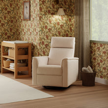 M17182CSG,Namesake,Willa Pro Power Glider Recliner w/ Power Lumbar in Chai Shearling