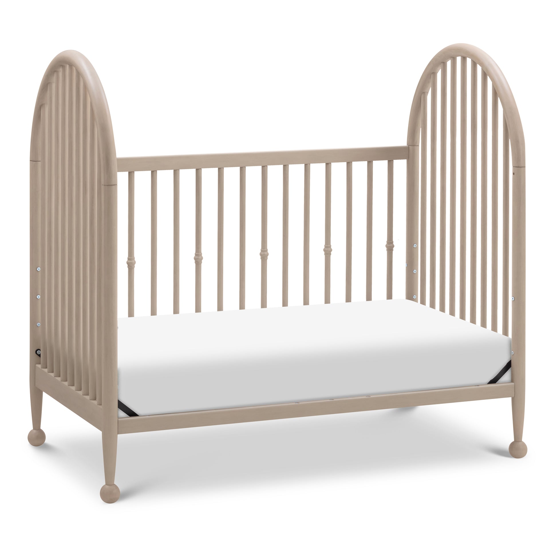 M31401WP,Namesake,Alouette 3-in-1 Convertible Spindle Crib in Washed Pine