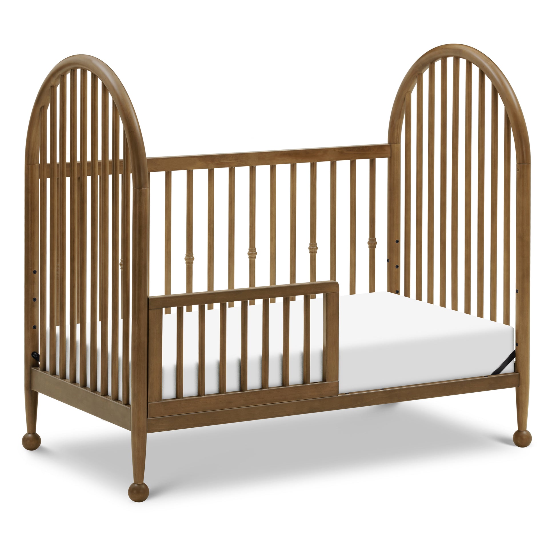 M31401NL,Namesake,Alouette 3-in-1 Convertible Spindle Crib in Natural Walnut