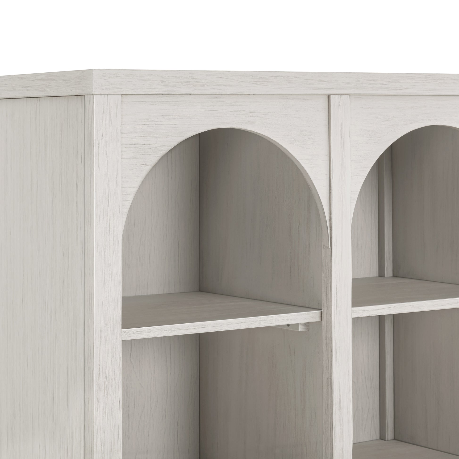 M24814WDF,Namesake,Eloise Bookcase  Assembled in White Driftwood