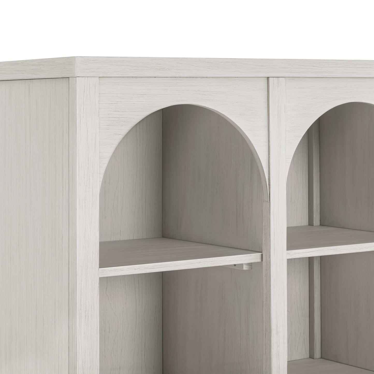 M24814WDF,Namesake,Eloise Bookcase  Assembled in White Driftwood