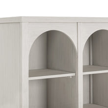 M24814WDF,Namesake,Eloise Bookcase  Assembled in White Driftwood