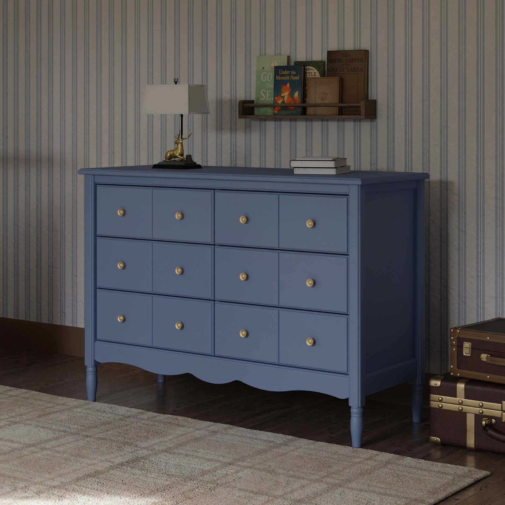 M7116CVB,Namesake,Liberty 6-Drawer Assembled Dresser in Cove Blue