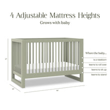 M23301FS,Namesake,Nantucket 3-in-1 Convertible Crib w/Toddler Bed Conversion Kit in French Sage