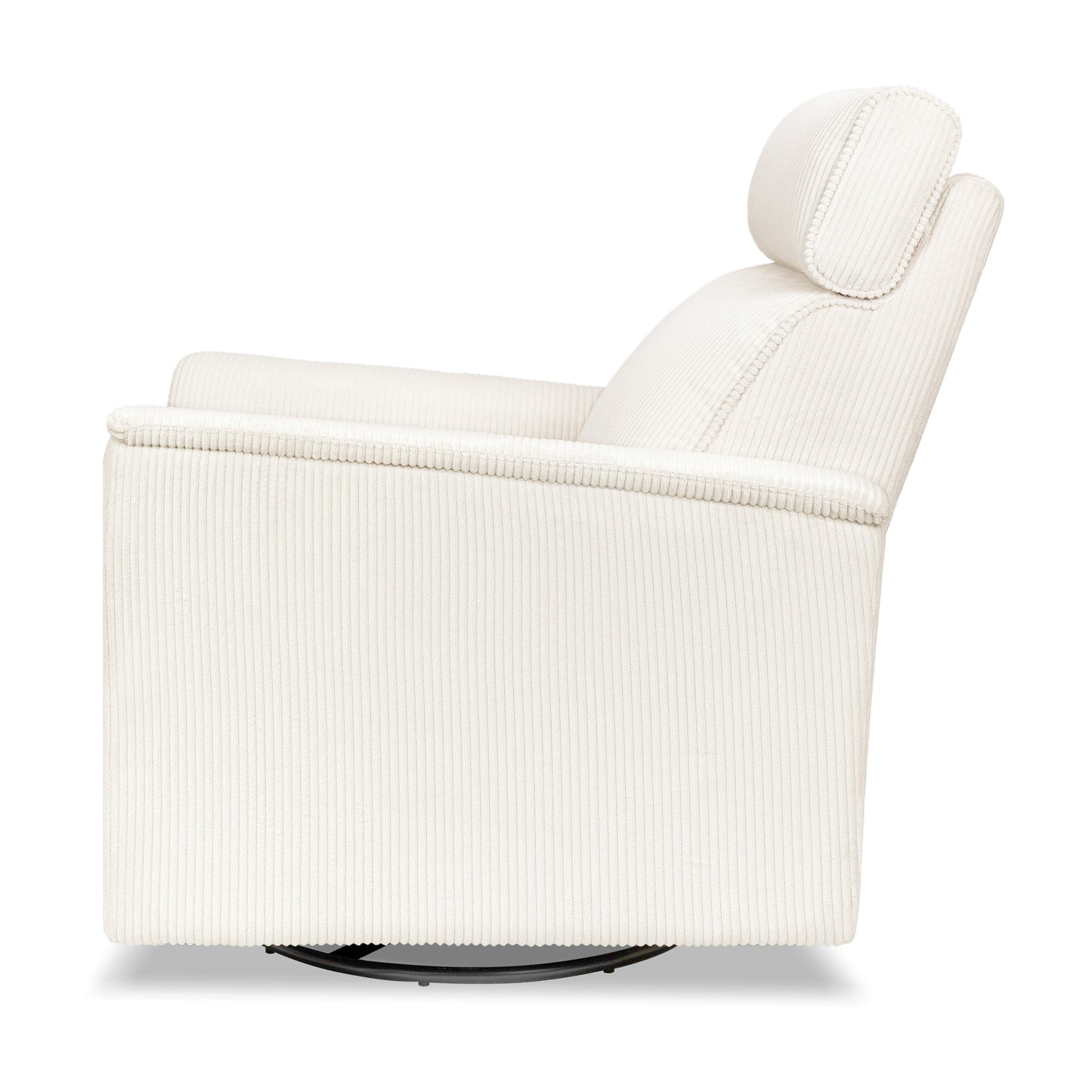 B17186YC,Monogram by Namesake,Willa Plus Power Glider Recliner w/ Power Headrest in Ivory Corduroy