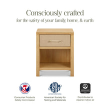 M24860HYPSEW,Namesake,Eloise Nightstand  Assembled in Honey & Performance Sand Eco-Weave
