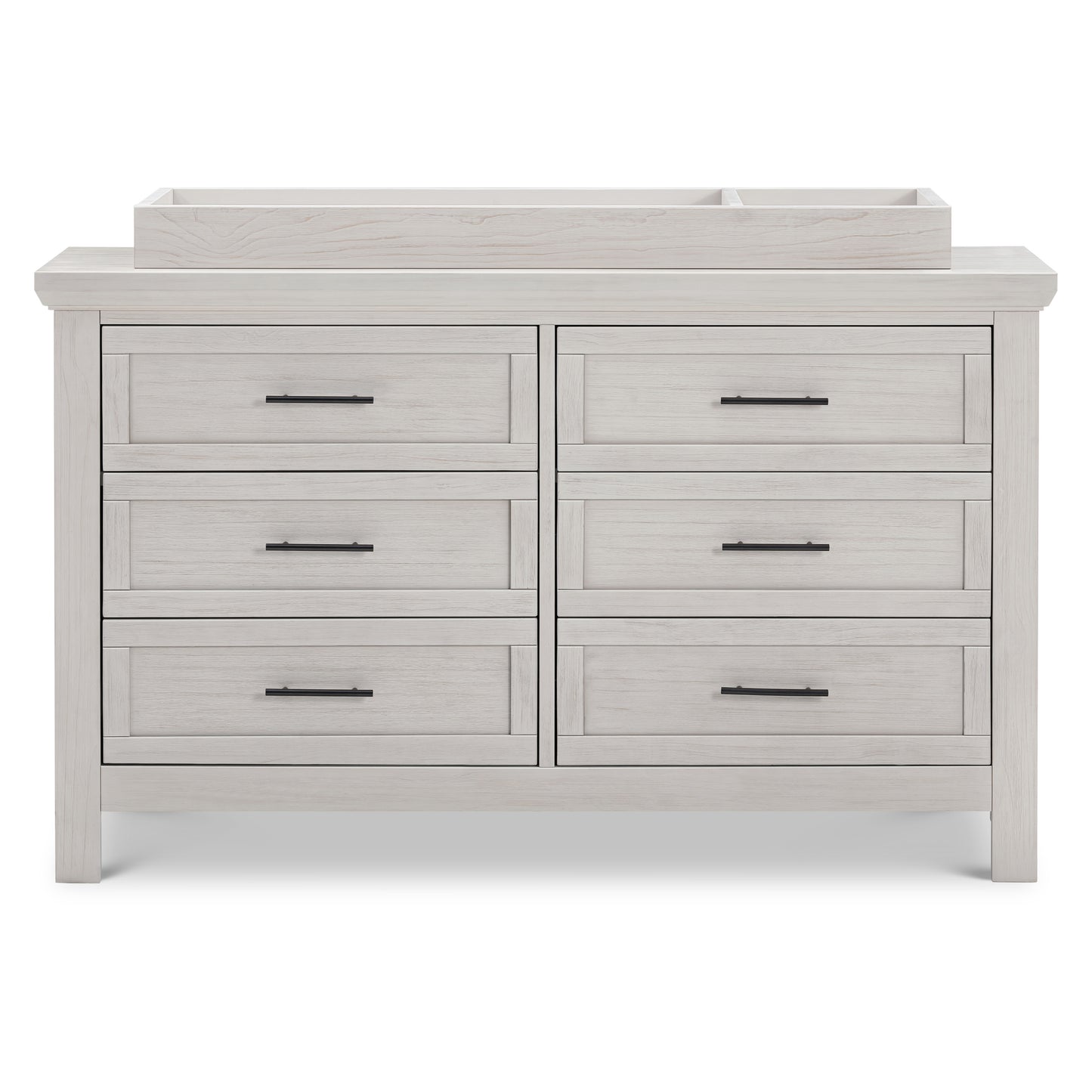 B14516WDF,Monogram by Namesake,Emory Farmhouse 6-Drawer Dresser in White Driftwood