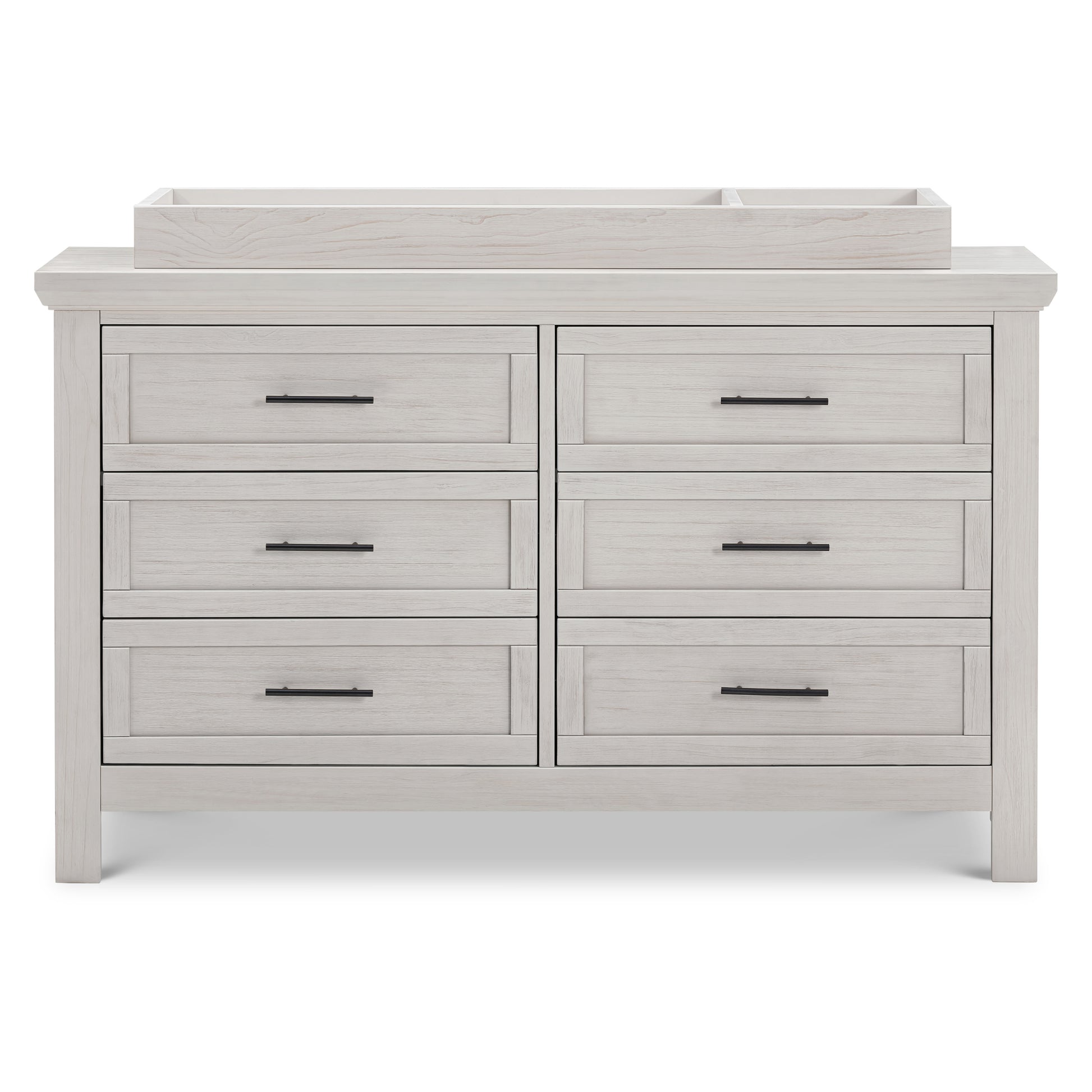 B14516WDF,Monogram by Namesake,Emory Farmhouse 6-Drawer Dresser in White Driftwood