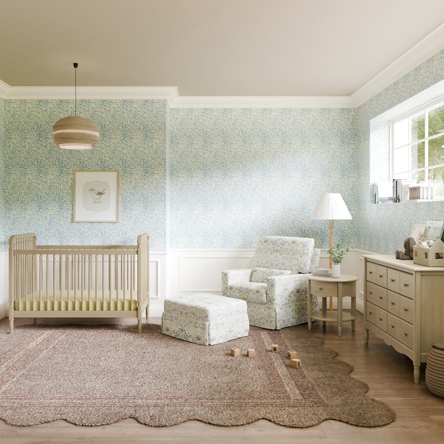 M7160WP,Namesake,Liberty Assembled Nightstand in Washed Pine