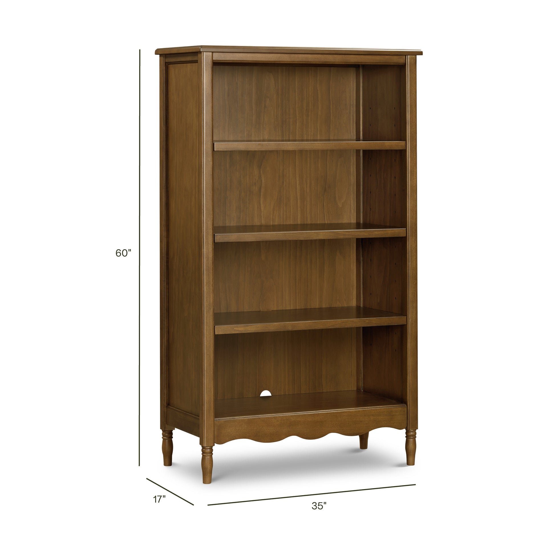 M7114NL,Namesake,Liberty Assembled Bookcase in Natural Walnut