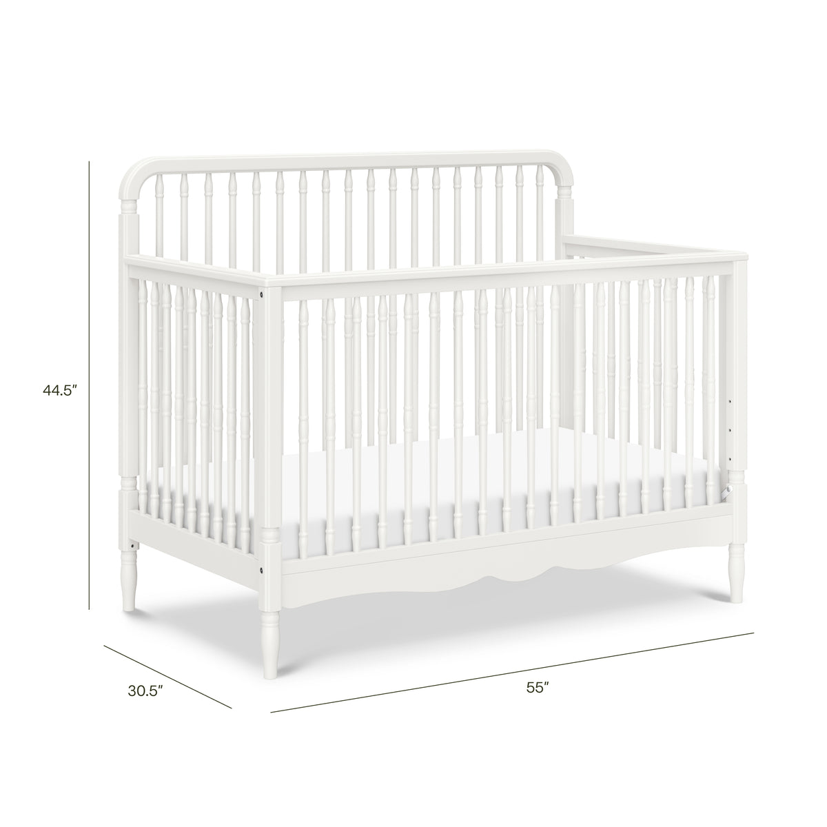 Liberty 4-in-1 Convertible Spindle Crib - dimensions