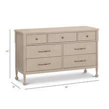 M31416WP,Namesake,Alouette 7-Drawer Assembled Dresser in Washed Pine