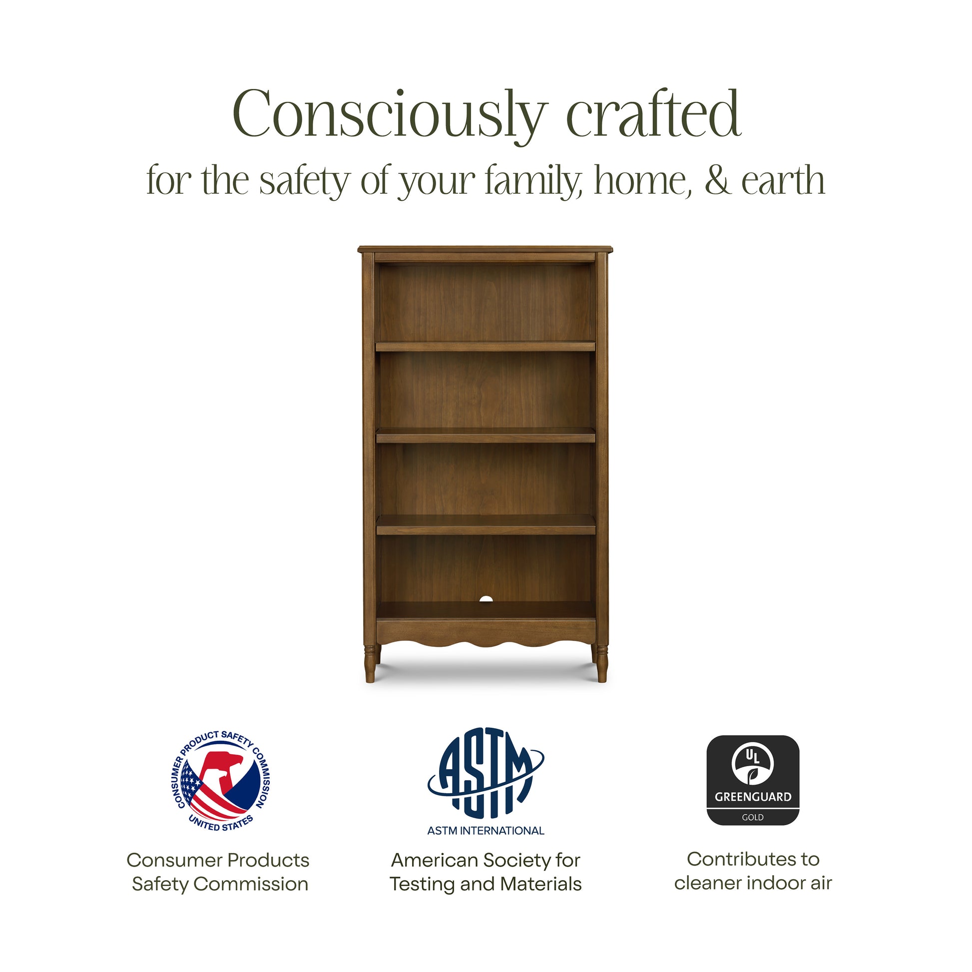 M7114NL,Namesake,Liberty Assembled Bookcase in Natural Walnut
