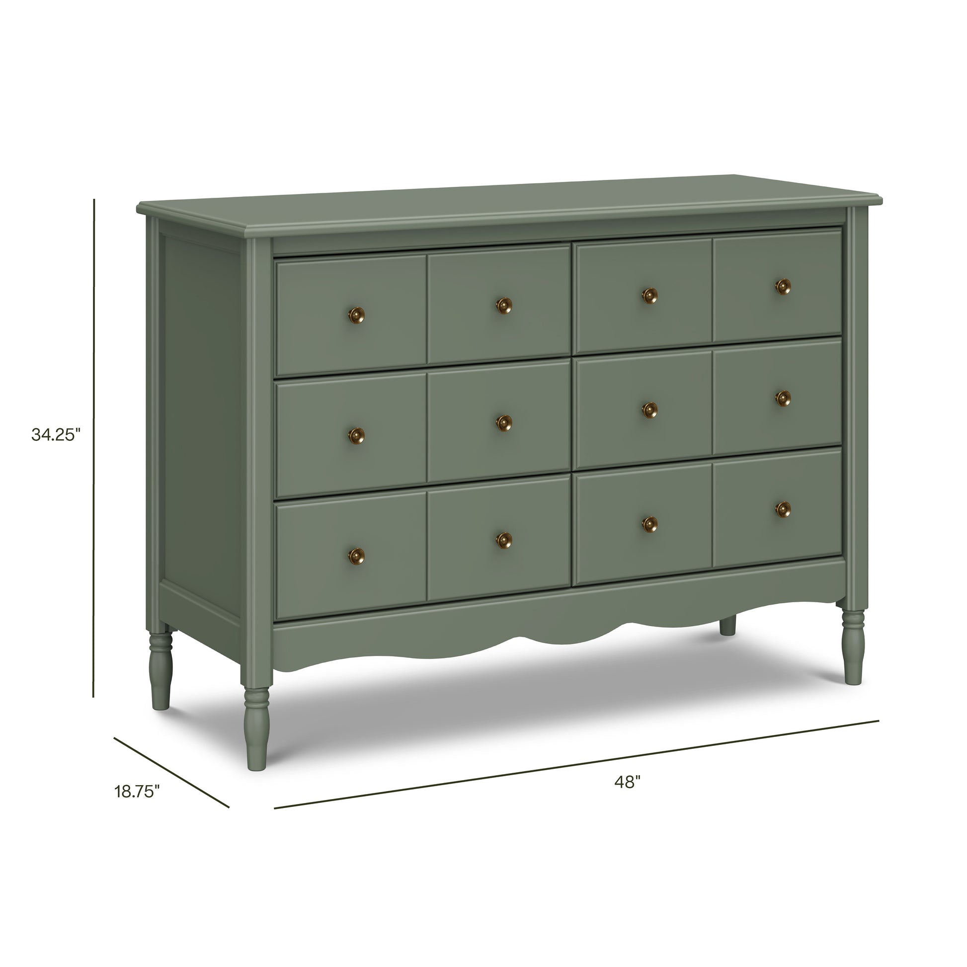 Liberty 6-Drawer Assembled Dresser, Washed Pine Liberty 6-Drawer Assembled Dresser, Washed Pine