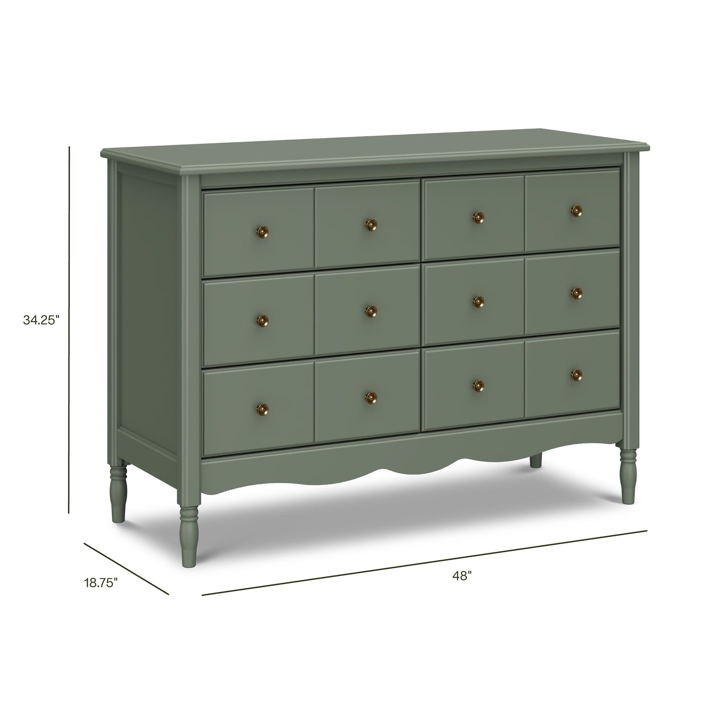 M7116JP,Namesake,Liberty 6-Drawer Assembled Dresser in Juniper