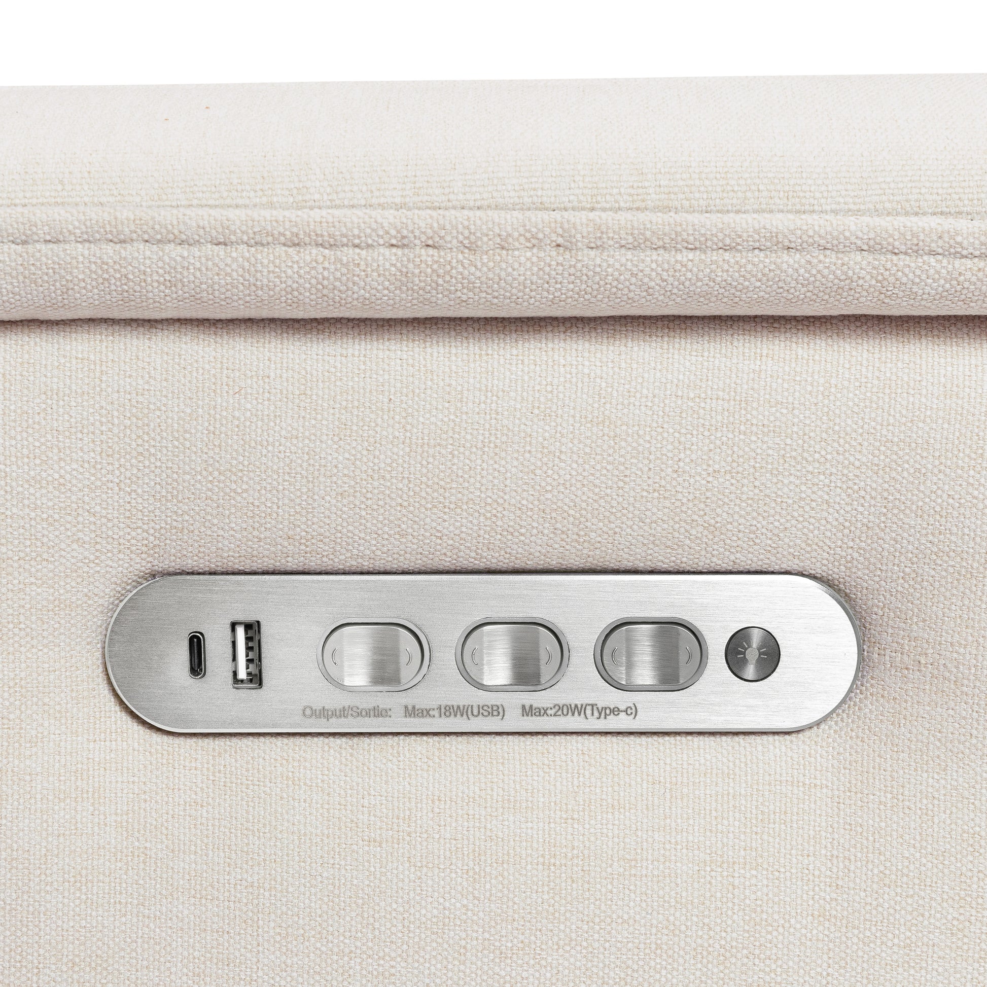 M17182PCMEW,Namesake,Willa Pro Power Glider Recliner w/ Power Lumbar in Performance Cream Eco-Weave