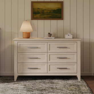 B14416SDB,Monogram by Namesake,Barrow 6-Drawer Dresser in Sandbar