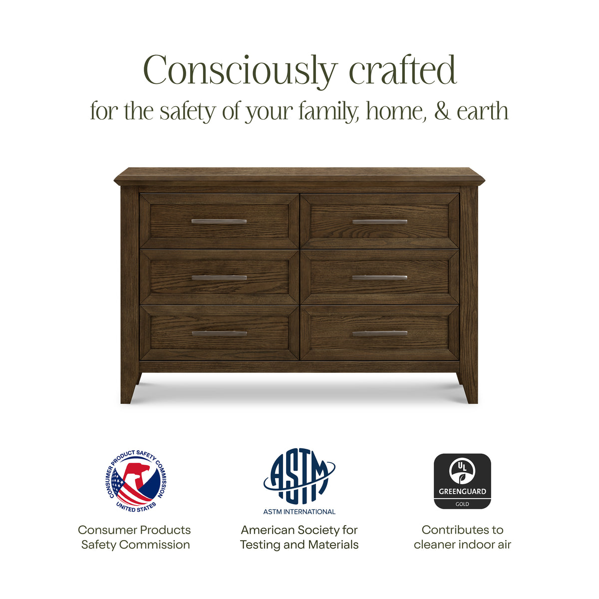 B14416TE,Monogram by Namesake,Barrow 6-Drawer Dresser in Toffee