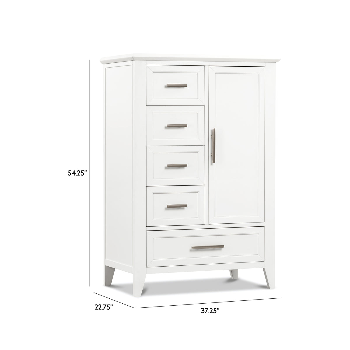 B14427RW,Monogram by Namesake,Barrow Chifforobe in Warm White