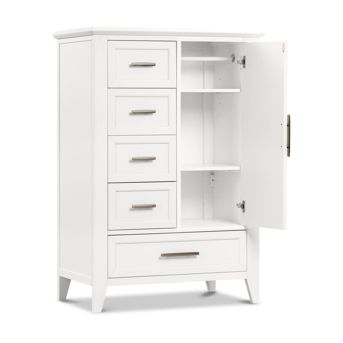 B14427RW,Monogram by Namesake,Barrow Chifforobe in Warm White