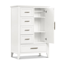 B14427RW,Monogram by Namesake,Barrow Chifforobe in Warm White