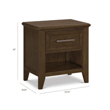 B14460TE,Monogram by Namesake,Barrow Nightstand in Toffee