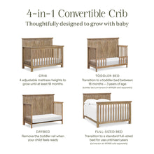 B14501DF,Monogram by Namesake,Emory Farmhouse 4-in-1 Convertible Crib in Driftwood